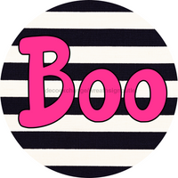 Thumbnail for Halloween Simple Boo 18" Wood Door Hanger - DECOE-4502-DH