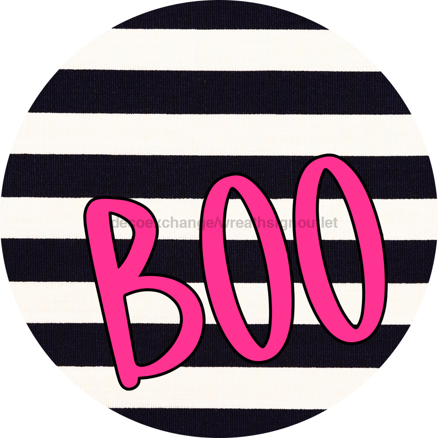 Halloween Simple Boo 18" Wood Door Hanger - DECOE-4507-DH
