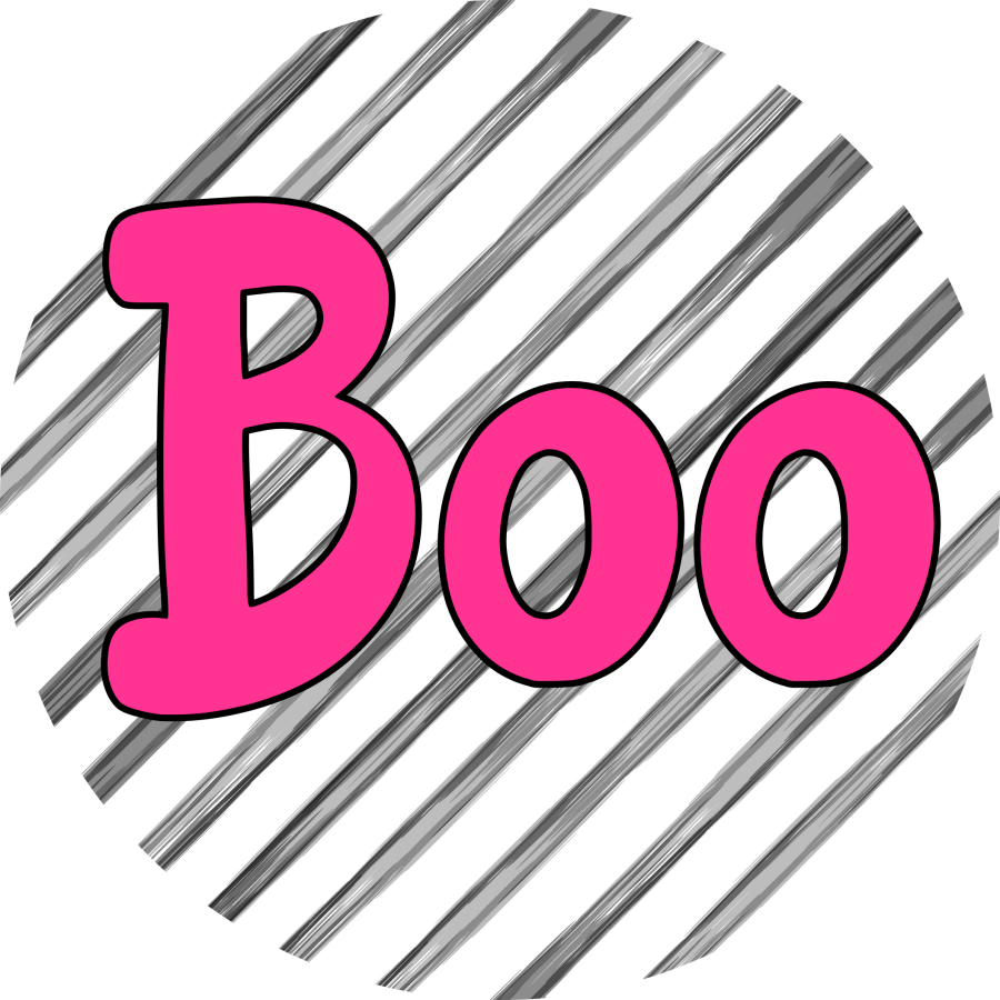 Halloween Simple Boo 10" Metal Wreath Sign - DECOE-4509