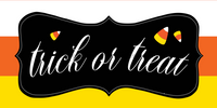 Thumbnail for Halloween Welcome 6x12" Metal Wreath Sign - DECOE-4586