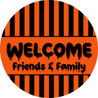 Thumbnail for Halloween Sign, Welcome Friends Sign, DCO-00559, Sign For Wreath, 10