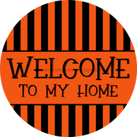 Thumbnail for Halloween Sign, Welcome To My Home Sign, DCO-00558, Sign For Wreath, 10