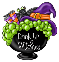 Thumbnail for Halloween Sign, Witch Sign, Funny Halloween Sign, Drink Up Witches, wood sign, PCD-W-043 door hanger, halloween