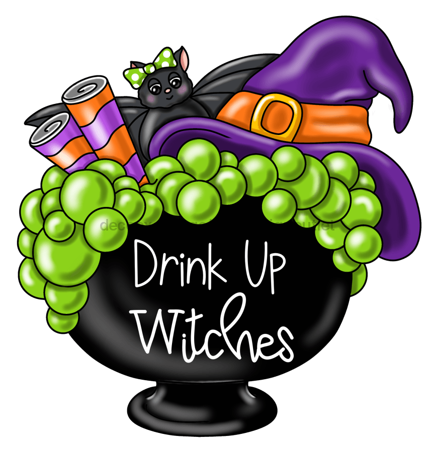 Halloween Sign, Witch Sign, Funny Halloween Sign, Drink Up Witches, wood sign, PCD-W-043 - DecoExchange¬Æ