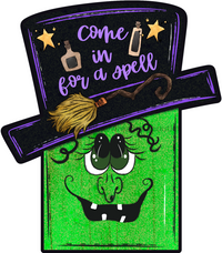 Thumbnail for Halloween Witch 22" Wood Door Hanger - DECOE-W-90081-DH