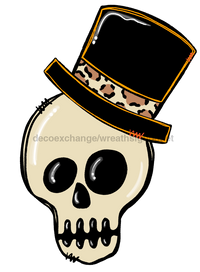 Thumbnail for Halloween Skeleton Head, wood sign, DECOE-W-011 - DecoExchange¬Æ