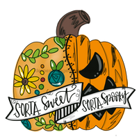 Thumbnail for Halloween Sorta Sweet Door Hanger Mj-W-00038 22‚Äô Wood