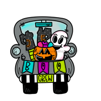 Thumbnail for Halloween Truck Door Hanger Mj-W-00055 22‚Äô Wood