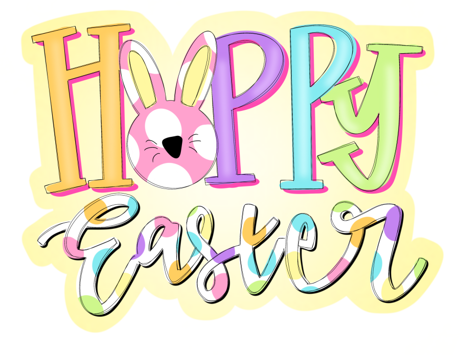 Happy Easter 22" Wood Door Hanger - TWW-W-0015-DH