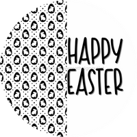 Thumbnail for Happy Easter Sign, Black and White Easter, VINYL-DECOE-4029, 10