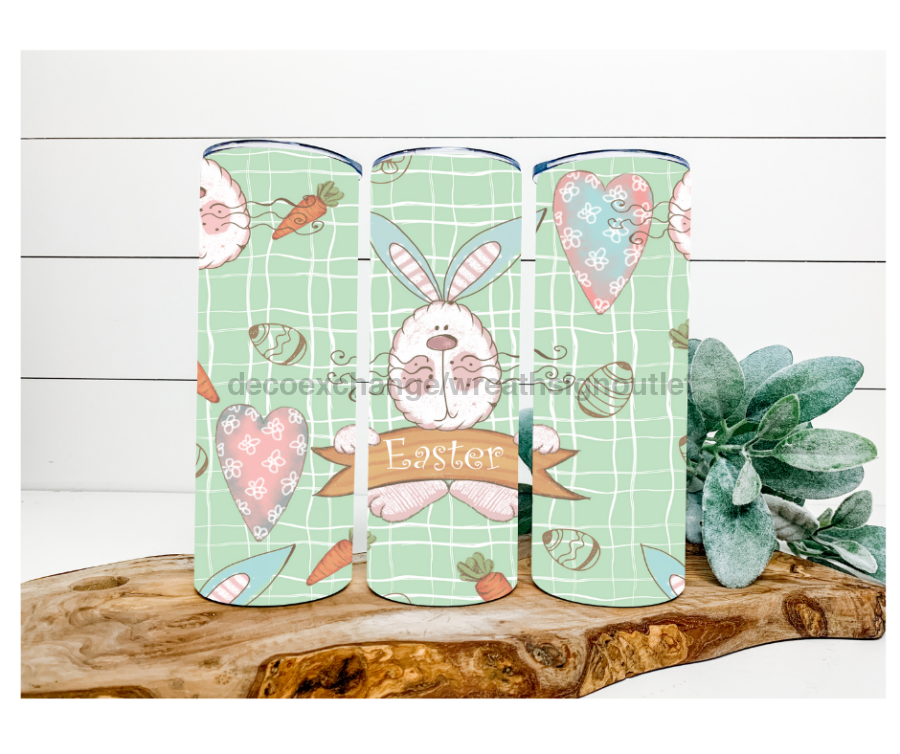 Happy Easter Tumbler, 20 oz Skinny Tumbler - DECOETUMBLER-161