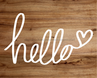 Thumbnail for Hello Welcome 8x10" Metal Wreath Sign - DECOE-4216