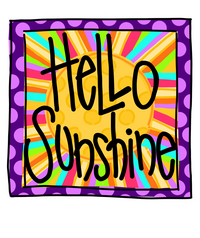 Thumbnail for Hello Sunshine Summer 22" Wood Door Hanger - DECOE-W-780-DH