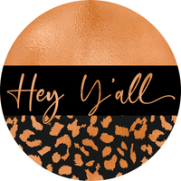 Thumbnail for Wreath Sign, Hey Yall - Copper 10