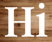 Thumbnail for Hi Welcome 8x10" Metal Wreath Sign - DECOE-4215