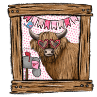 Thumbnail for Highland Cow Sign Valentine Wood Sign Door Hanger Decoe-W-501 22