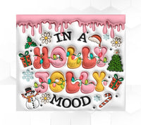 Thumbnail for Holly Jolly Tumbler, Christmas Tumbler, 20 oz Skinny Tumbler - DECOETUMBLER-338