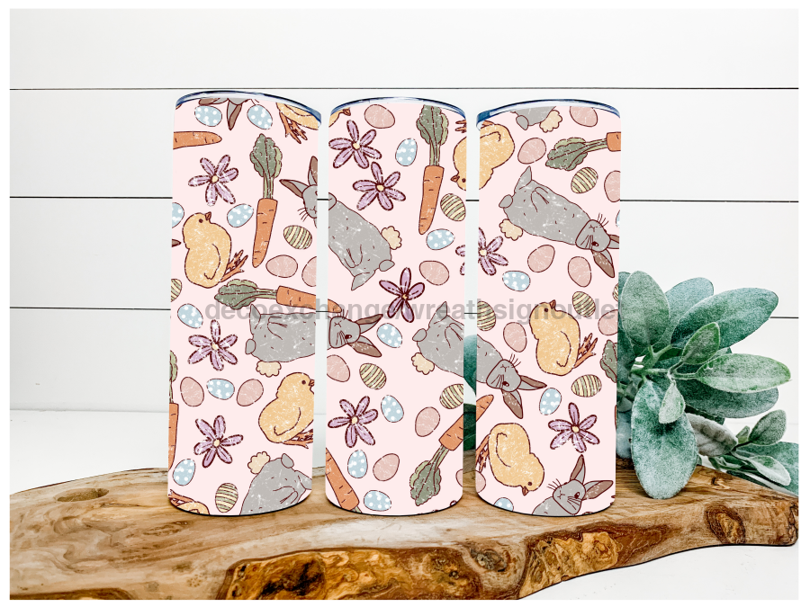 Hoppy Easter 20 oz Skinny Tumbler - DECOETUMBLER-037