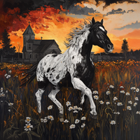 Thumbnail for Horse Sign, DCO-13305, Sign For Wreath, 10x10