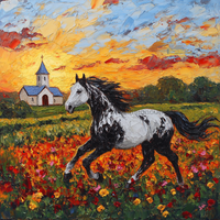 Thumbnail for Horse Sign, DCO-13310, Sign For Wreath, 10x10