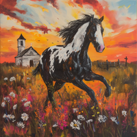 Thumbnail for Horse Sign, DCO-13312, Sign For Wreath, 10x10
