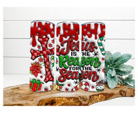 Thumbnail for Jesus Is The Reason For The Season Tumbler, 20 oz Skinny Tumbler - DECOETUMBLER-359