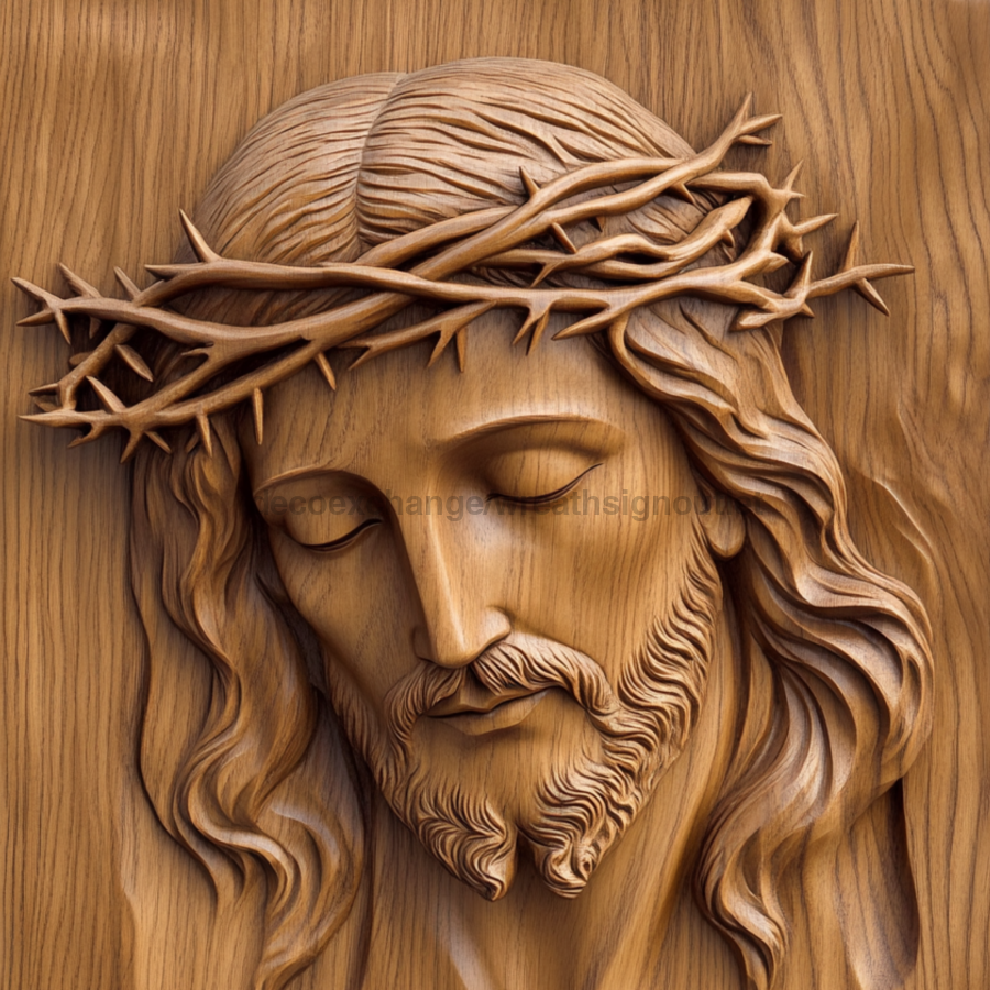 Jesus Sign Jesus Wood Sign, DCO-13678, Sign For Wreath, 10x10