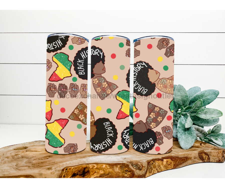 Juneteenth, Black Pride, Black History Month 20 oz Skinny Tumbler - DECOETUMBLER-288