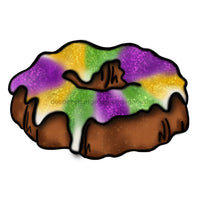 Thumbnail for King Cake Door Hanger, MJ-W-00123-DH, 22in Wood Door Hanger