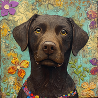 Thumbnail for Lab Sign, Dog Sign, DCO-13531, Sign For Wreath, 10x10
