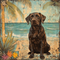 Thumbnail for Lab Sign, Dog Sign, DCO-13545, Sign For Wreath, 10x10