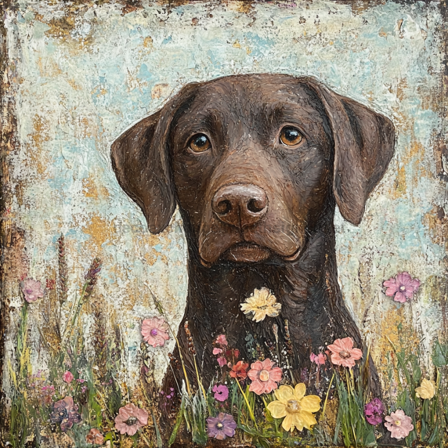 Lab Sign, Dog Sign, DCO-13546, Sign For Wreath, 10x10" Metal Sign