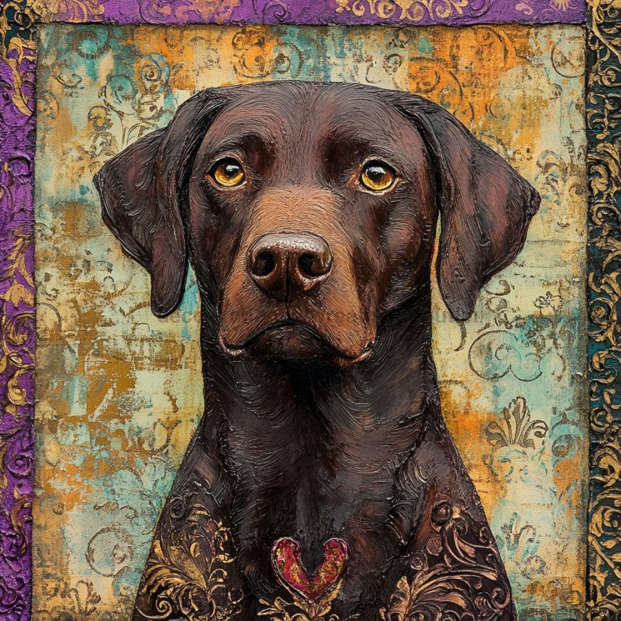 Lab Sign, Dog Sign, DCO-13547, Sign For Wreath, 10x10" Metal Sign