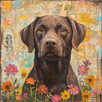 Thumbnail for Lab Sign, Dog Sign, DCO-13551, Sign For Wreath, 10x10