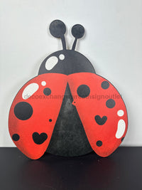 Thumbnail for Lady Bug Add A Bow 22" Wood Door Hanger - DECOE-W-624-DH
