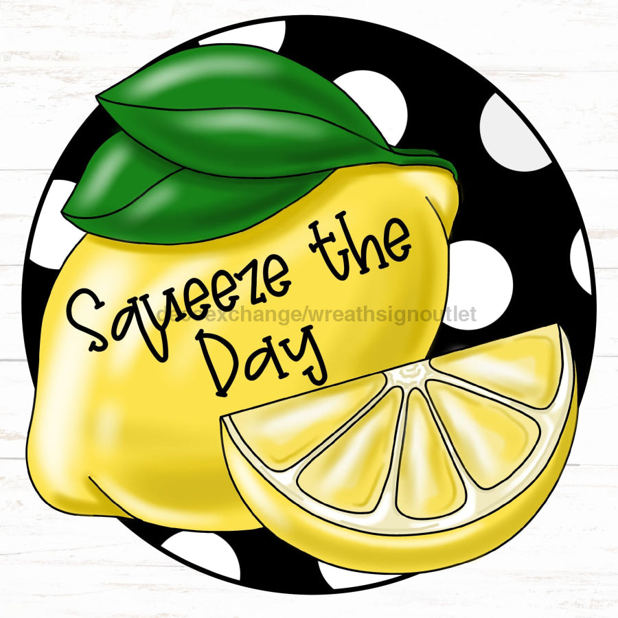 Lemon Squeeze The Day Summer 22" Wood Door Hanger - PCD-W-089-DH