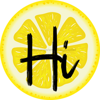 Thumbnail for Lemon Slice Hi Sign Decoe-4089-Dh 18 Wood Round