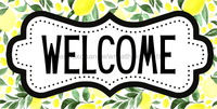 Thumbnail for Lemon Welcome Sign Dco-00729 For Wreath 6X12 Metal