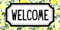 Thumbnail for Lemon Welcome Sign Dco-00731 For Wreath 6X12 Metal