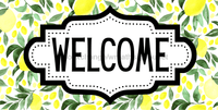 Thumbnail for Lemon Welcome Sign Dco-00733 For Wreath 6X12 Metal