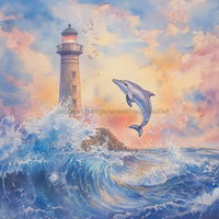 Thumbnail for Light House Sign, DCO-13343, Sign For Wreath, 10x10