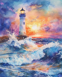 Thumbnail for Light house Sign, DCO-13437, Sign For Wreath, 10x10