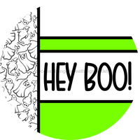 Thumbnail for Lime Ghost Door Hanger, Hey Boo Door Hanger, DCO-01958-DH, 18