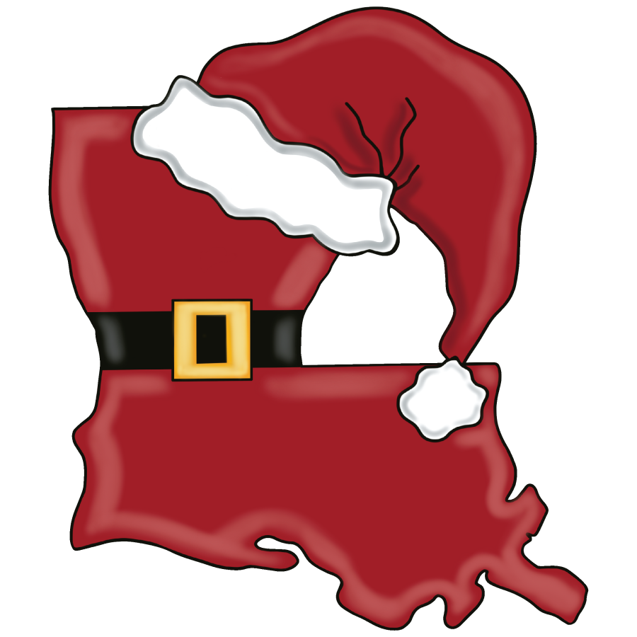 Louisiana Christmas Louisiana 22" Wood Door Hanger - DECOE-W-106-DH