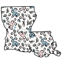 Thumbnail for Louisiana Louisiana Easter 22" Wood Door Hanger - DECOE-W-903508-DH