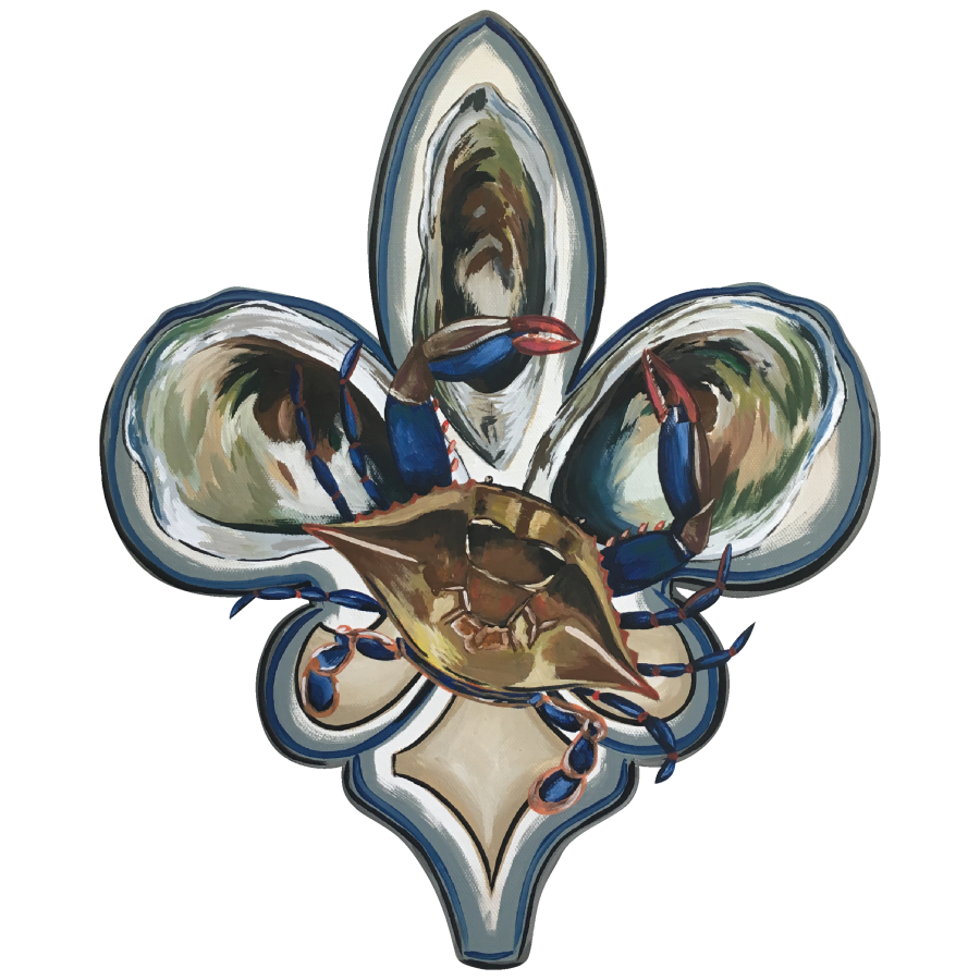 Louisiana Hanger Cajun 22" Wood Door Hanger - DECOE-W-114