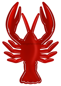 Thumbnail for Louisiana Crawfish 22" Wood Door Hanger - DECOE-W-265-DH