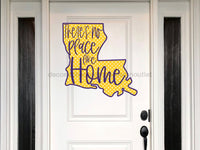 Thumbnail for Louisiana Sign Football Purple And Yellow Wood Sign Door Hanger Decoe-W-105 22