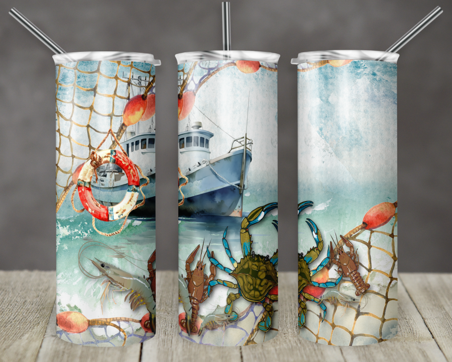 Louisiana Tumbler, 20 oz Skinny Tumbler - DECOETUMBLER-332