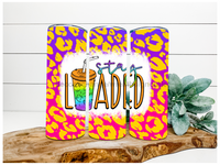 Thumbnail for Love Loaded Tea Tumbler, 20 oz Skinny Tumbler - DECOETUMBLER-135